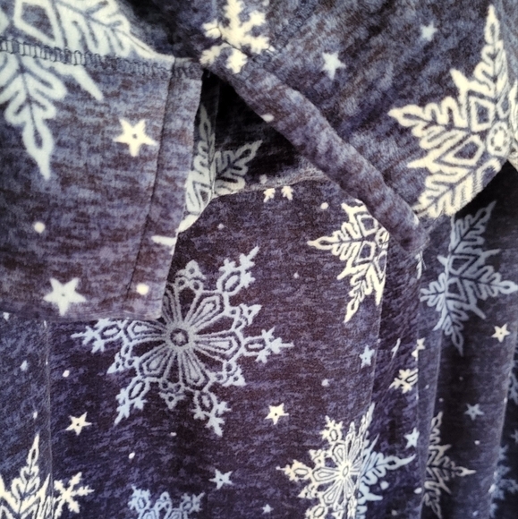 Nautica Pajama Sleepwear Set Loungewear Snowflake Print - Picture 5 of 11